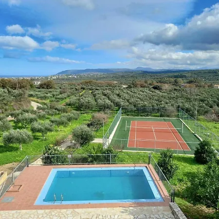Jupiter With View, Private Pool And Tennis Court Villa Kournas