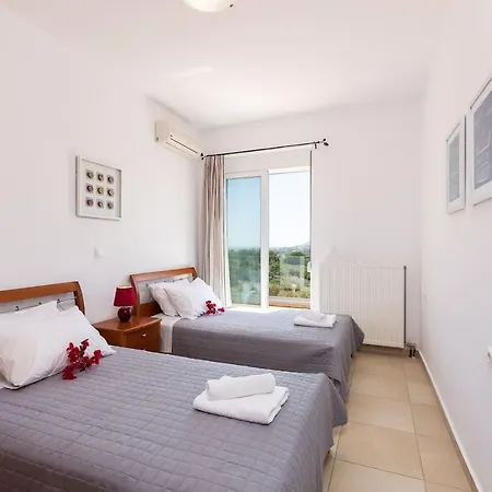 Jupiter With View, Private Pool And Tennis Court * Kournas