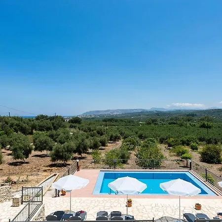 Jupiter With View, Private Pool And Tennis Court Kournas